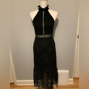 ABS lace high neck dress size 6